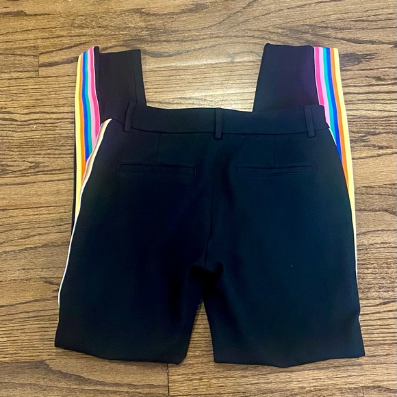 Express Black Stretchy Skinny Rainbow LGBT Gay Pride along the Side of Pants - Picture 3 of 4
